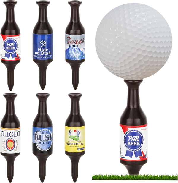Beer Bottle Golf Tees by Putt Light Golf (Set of 6)