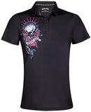 Tattoo Golf: Women's Bad Lies Cool-Stretch Golf Shirt - Black Clothing
