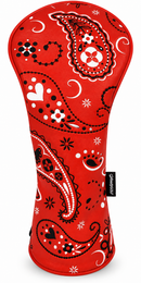 Red Bandana Embroidered Driver Headcover by ReadyGOLF