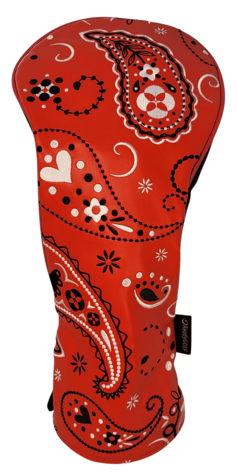 Red Bandana Embroidered Driver Headcover by ReadyGOLF
