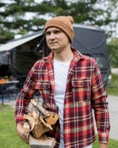 HAAKWEAR Camel Brown Beanie - Classic Knit Cuffed Hat Made in USA