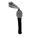 Sunfish: Knit Wool Headcover -Black and White Checkered (Driver, Fairway, Hybrid, or Set)