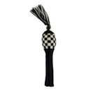Sunfish: Knit Wool Headcover -Black and White Checkered (Driver, Fairway, Hybrid, or Set)