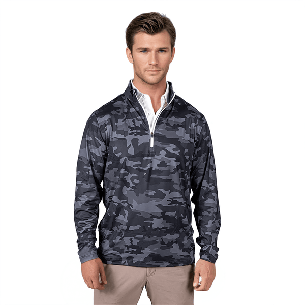 2Putt Golf - Black Camo Men's Q-Zip