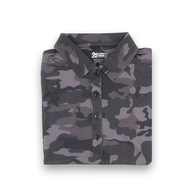 2Putt Golf - Black Camo Women's Polo (Sleeveless)