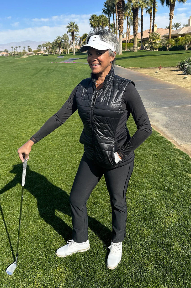Golftini: Women's City Girl Vest - Black