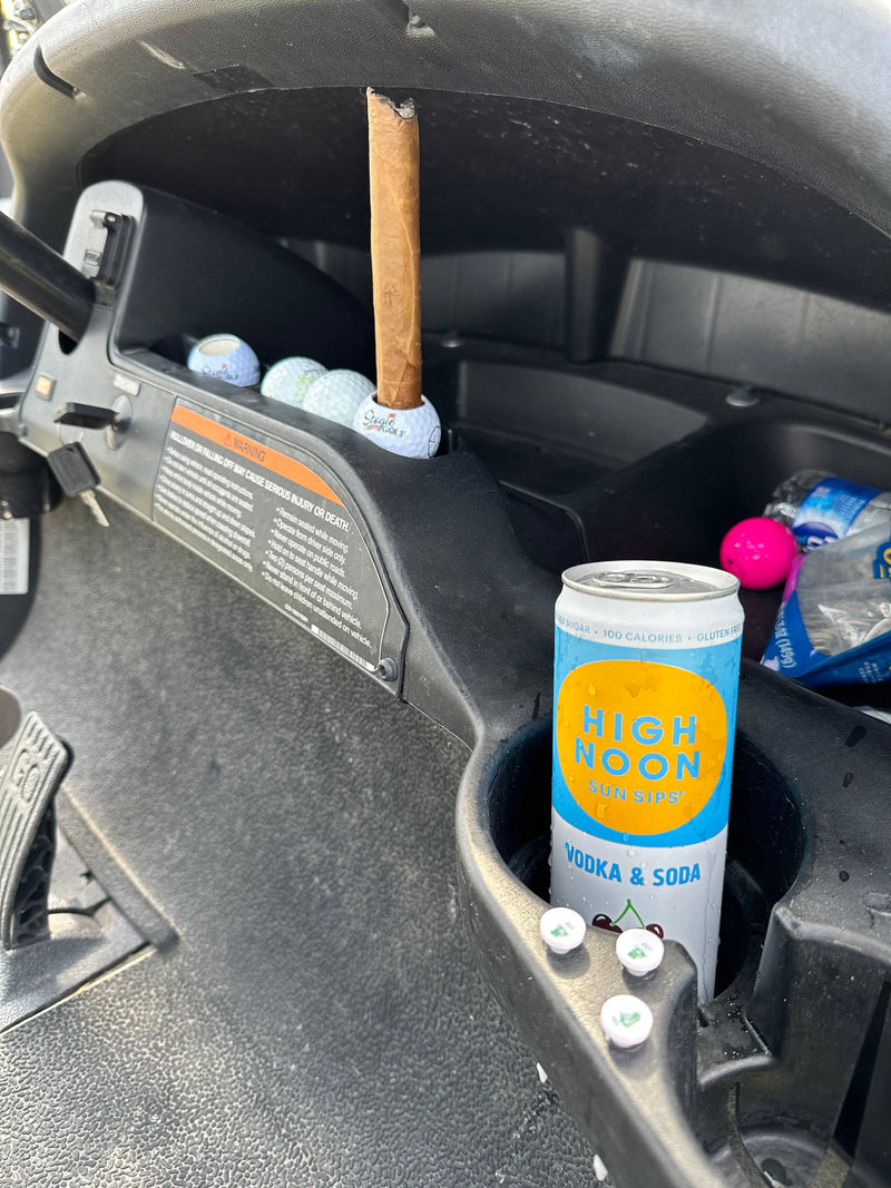 Golf Ball Cigar Holder Handmade Golf Accessory by Stogie Golf