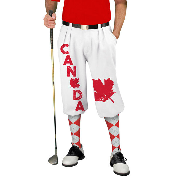 Golf Knickers: Mens Canada Homeland Letters Golf Knickers Outfit