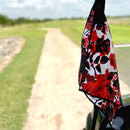 Central Petals | Floral Patterned Magnetic Golf Towel