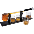 Golf Whiskey Decanter and 4 Liquor Glasses - Decanter & Glass Set - Golf Stick Gifts for Men - Unique Whiskey Decanter Set - Bourbon & Scotch Decanter for Serving Alcohol - Golfer Gifts for Dad
