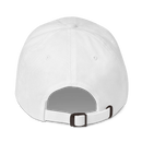 GOLF GAL Script Embroidered Dad Hat – White with Navy Thread