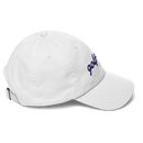 GOLF GAL Script Embroidered Dad Hat – White with Navy Thread