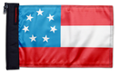 1st Confederate 7 Star 12"x18" Forever Wave Flag for Jeep Wrangler JLU 4-Door 2018-Present