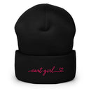 Cart Girl Long Cursive Logo - Beanie