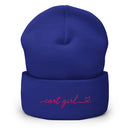 Cart Girl Long Cursive Logo - Beanie