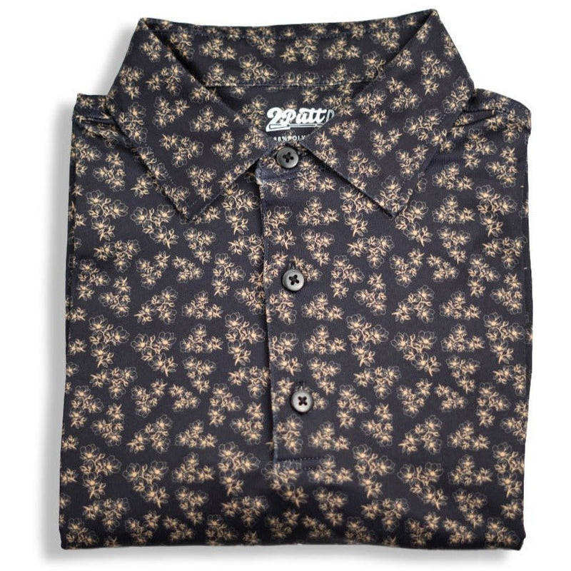 2Putt Golf - Dark Floral Men's Polo