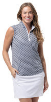 SanSoleil: Ladies UPF 50 SolCool Sleeveless Mock - 900471