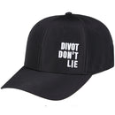 Tattoo Golf: Divot Don't Lie Golf Hat - Black Headwear