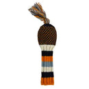 Sunfish: Knit Wool Headcover - Orange, Navy, Light Blue and White Chevron(Driver, Fairway, Hybrid, or Set)