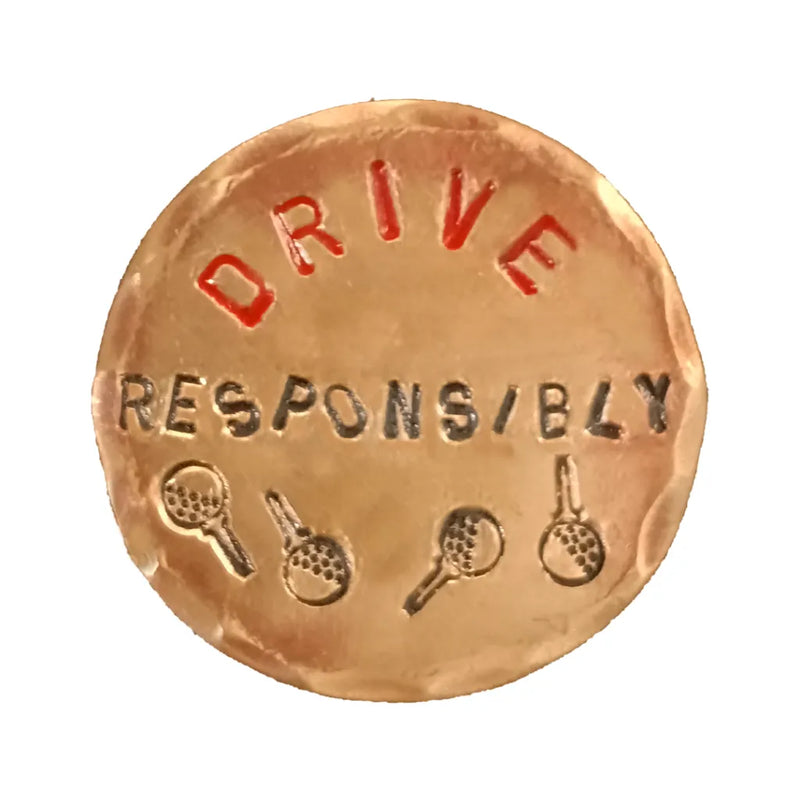 Sunfish: Copper Ball Marker - Drive Responsibly