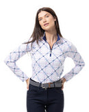 SanSoleil: Ladies UPF 50 SolCool Long Sleeve Zip Mock - 900463
