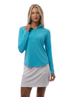 SanSoleil: Ladies UPF 50 SolTek Lux Long Sleeve Mock - 900622