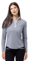 SanSoleil: Ladies UPF 50 SolCool Long Sleeve Zip Mock - 900463