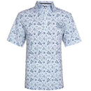 Tattoo Golf: Men's Tattoo Flash Cool-Stretch Golf Shirt - White
