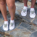 May The Course Be With You Golf Socks – Funny No-Show Golf Socks