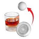 The Wine Savant Golf Ball Whiskey Glasses Set of 2-8oz Golf Gifts - Unique Whiskey Golf Glasses Set - Golf Gifts For Men & Women - Gifts for Golfers Golf Accessories Golf Ball Glasses (2 pack)