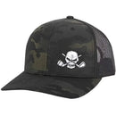 Tattoo Golf: Camo Trucker Golf Hat - Black