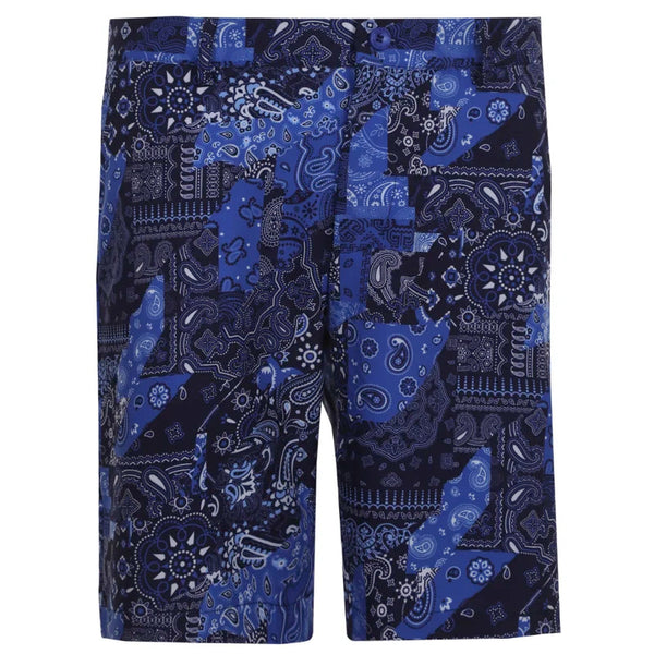 Tattoo Golf: Men's Hustler Cool-Stretch Golf Shorts - Blue Clothing