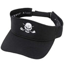 Tattoo Golf: Golf Visor with Skull Design - Black
