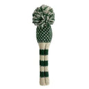 Sunfish: Knit Wool Headcover - Green Chevron (Driver, Fairway, Hybrid, or Set)