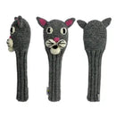 Sunfish: Hand Knit Wool Headcover - Cat (Driver, Fairway, Hybrid, or Set)
