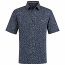 Tattoo Golf:  Men's Hazard Cool-Stretch Golf Shirt - Black/Grey