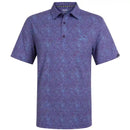 Tattoo Golf:  Men's Hazard Cool-Stretch Golf Shirt - Purple/Blue