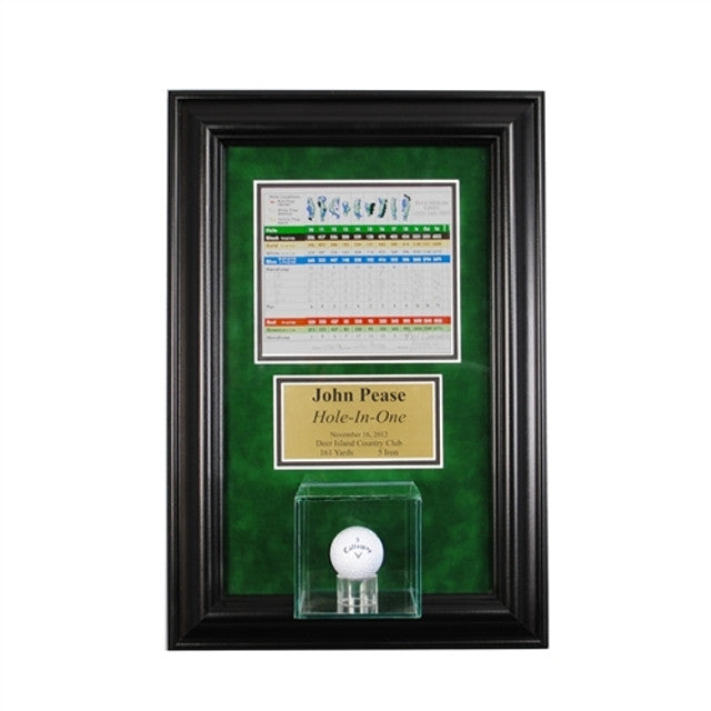 Perfect Cases and Frames: Wall Mounted Hole-In-One Golf Display Case