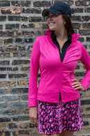 Golftini: Women's Double-Zip Sport Jacket - Hot Pink Clothing