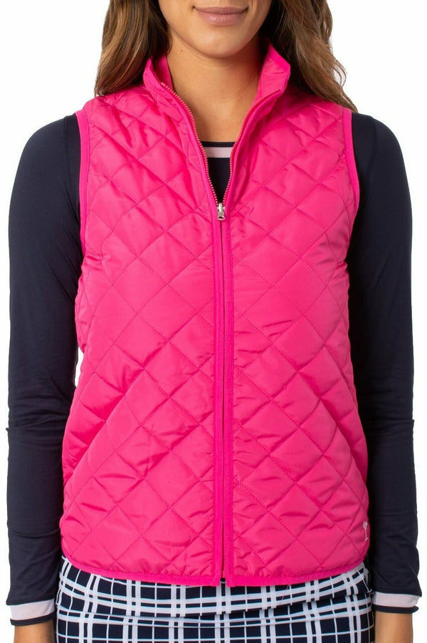 Golftini: Women's Wind Vest - Hot Pink (Size Large) SALE