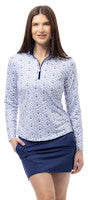 SanSoleil: Ladies UPF 50 SolCool Long Sleeve Zip Mock - 900463