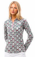 SanSoleil: Ladies UPF 50 SolCool Long Sleeve Zip Mock - 900463
