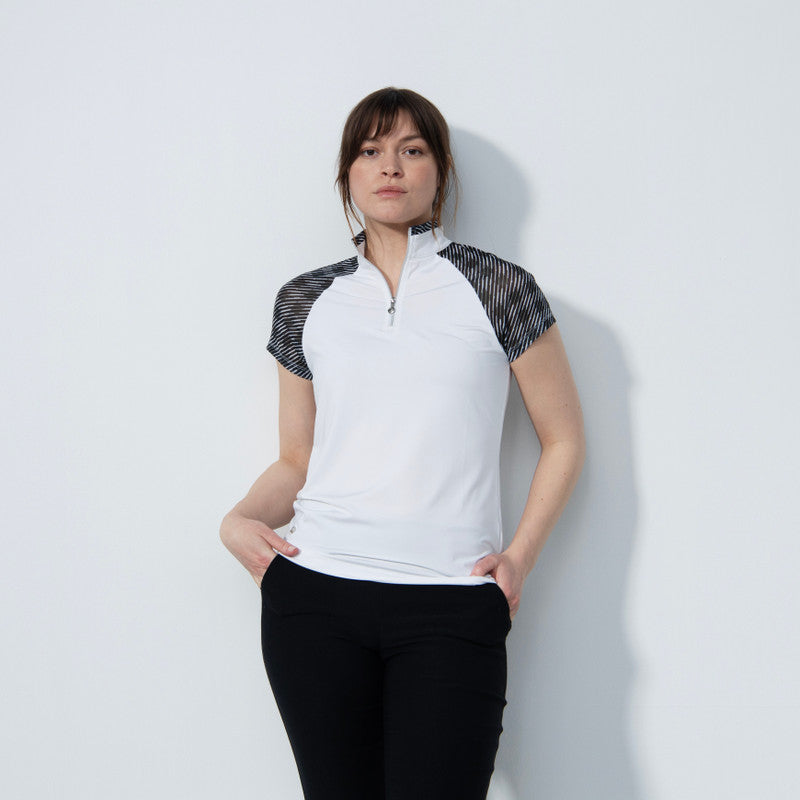 Daily Sports: Women's Bonito Cap Sleeve Polo - White