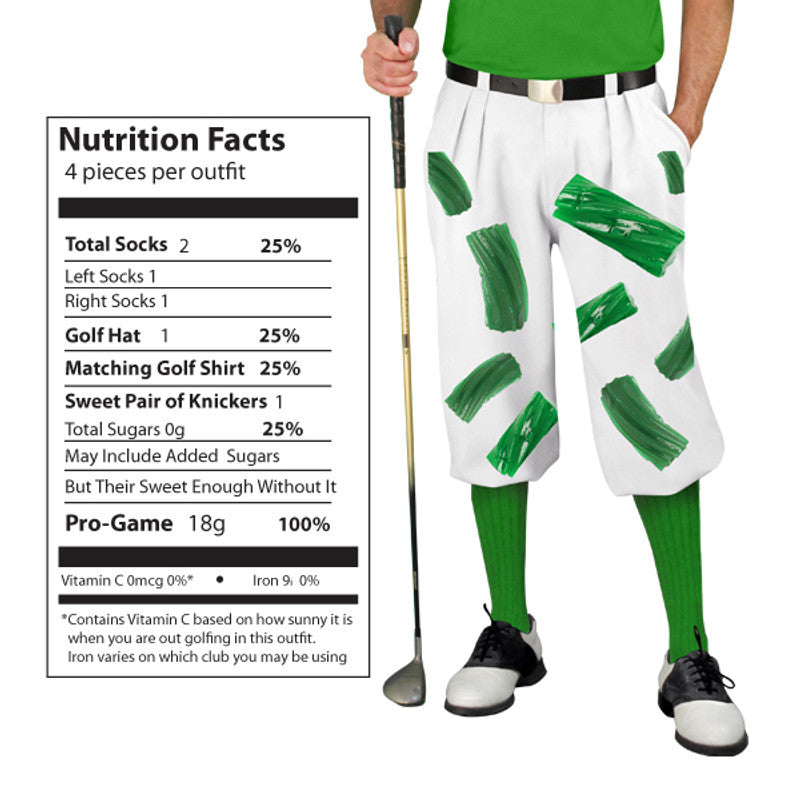 Golf Knickers: Mens Sknickers Knickers Outfit - Green Apple Licorice