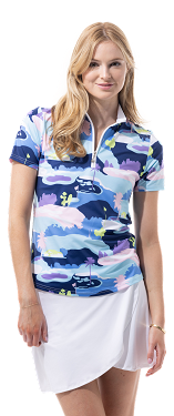 SanSoleil: Ladies UPF 50 SolCool Short Sleeve Mock - 900478