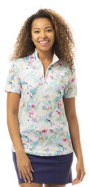 SanSoleil: Ladies UPF 50 SolCool Short Sleeve Mock - 900478 Clothing