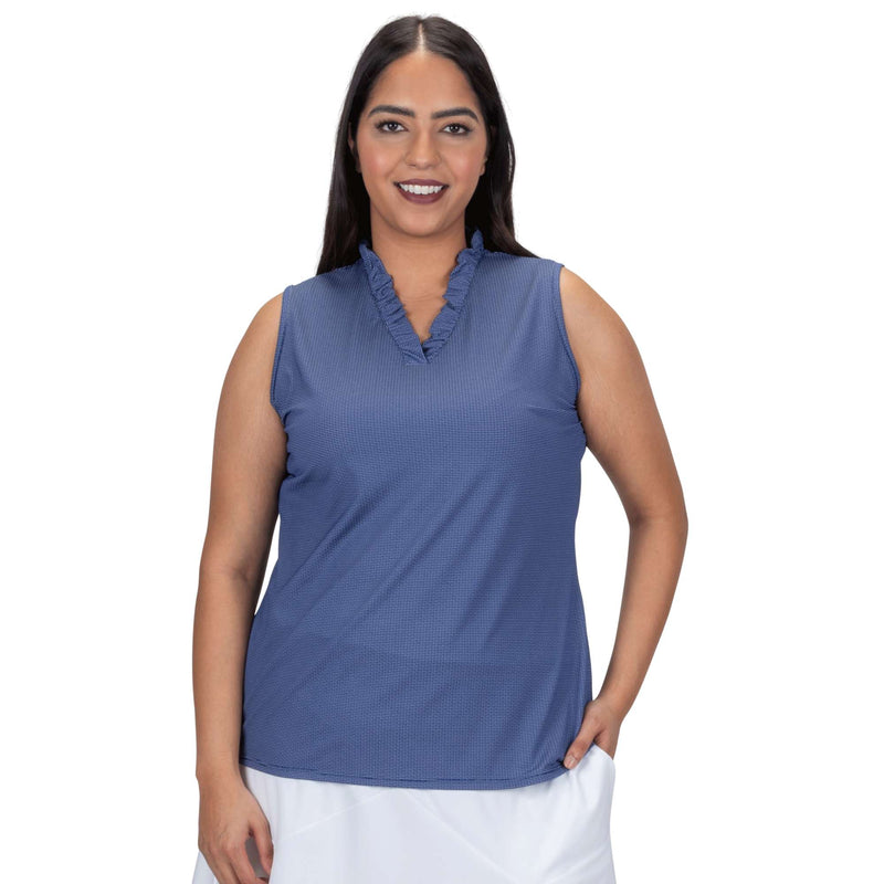 Nancy Lopez Golf: Women's Fresh Sleeveless Polo Plus