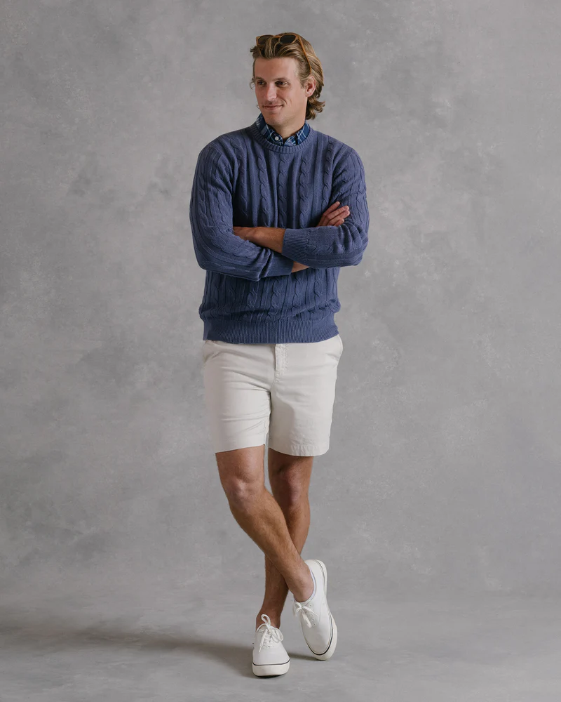 B.Draddy: Men's Cable Crew Sweater - Tucker's