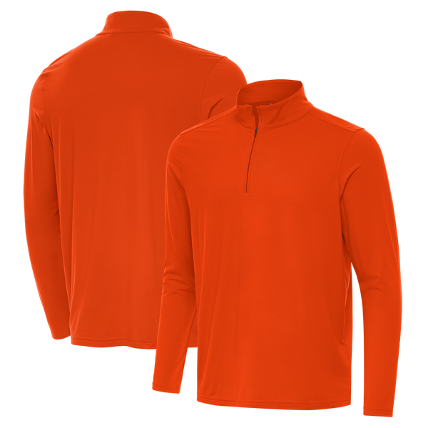 Antigua: Men's Essentials Intent 1/4 Zip Pullover - Dark Orange 105640