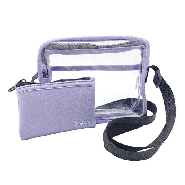 Glove It: Clear Stadium Approved Cross-body Bag - Iris